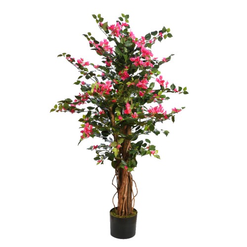 ARBOL DE BUGANVILLA CON MACETA ARTIFICIAL 130CM