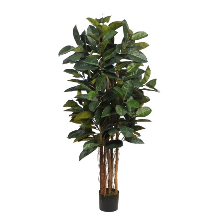 ARBOL DE FICUS ELASTICA ARTIFICIAL CON MACETA 180CM