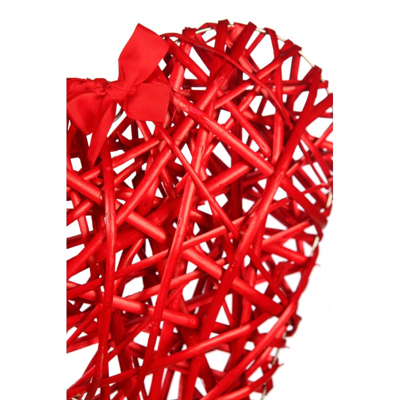 CORAZON LAZO MIMBRE 30CM