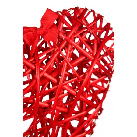 CORAZON LAZO MIMBRE 30CM