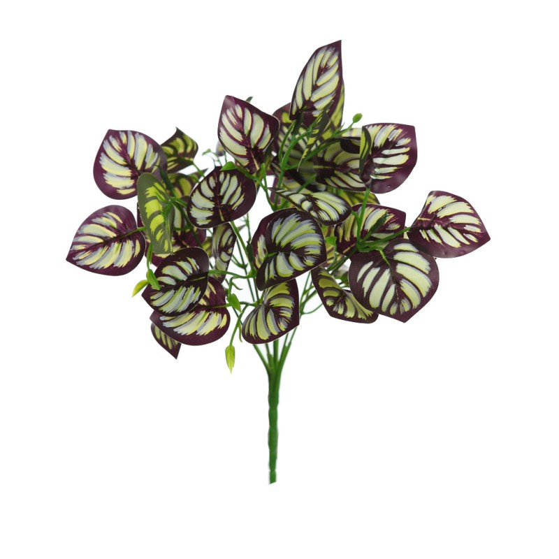 PLANTA HOJA BICOLOR ARTIFICIAL 30CM
