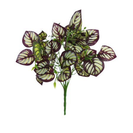 PLANTA HOJA BICOLOR ARTIFICIAL 30CM