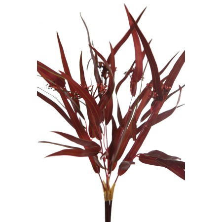 ATADO EUCALIPTO CON FLOR ARTIFICIAL 48CM