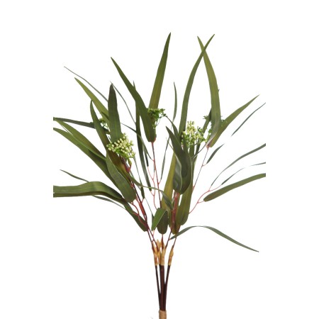 ATADO EUCALIPTO CON FLOR ARTIFICIAL 48CM