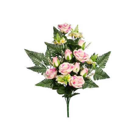 BOUQUET CAPULLOS Y ROSAS 56CM