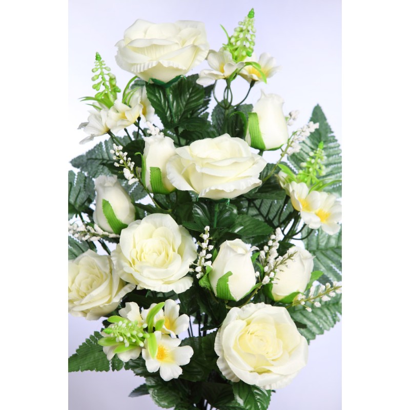 BOUQUET CAPULLOS Y ROSAS 56CM