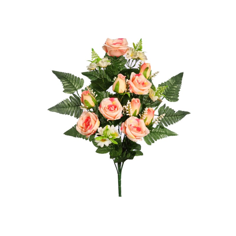 BOUQUET CAPULLOS Y ROSAS 56CM