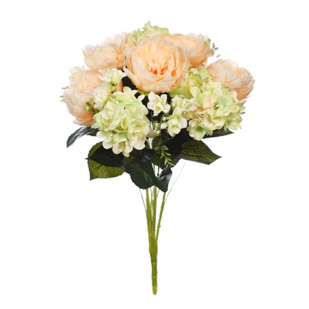 BOUQUET DE PEONIA Y HORTENSIA 60CM