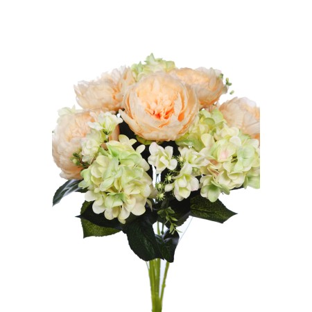 BOUQUET DE PEONIA Y HORTENSIA 60CM
