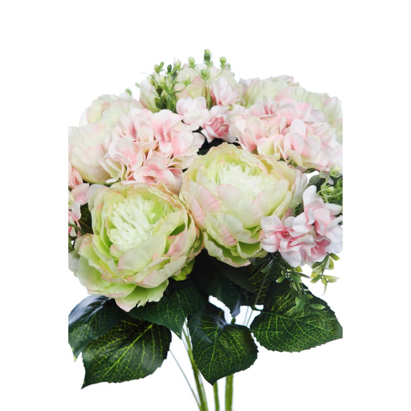 BOUQUET DE PEONIA Y HORTENSIA 60CM