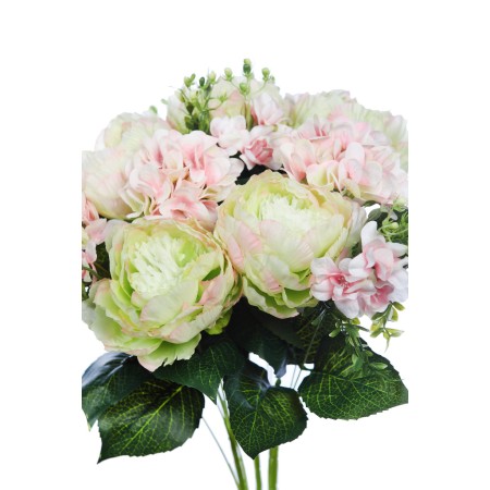 BOUQUET DE PEONIA Y HORTENSIA 60CM