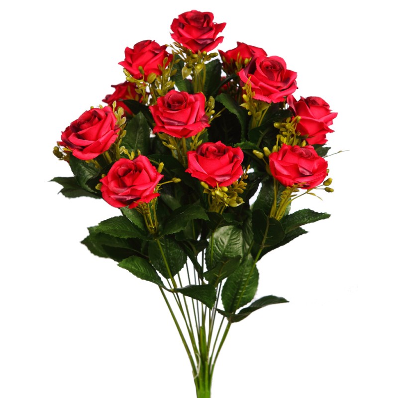 BOUQUET DE ROSAS ARTIFICIAL 50CM