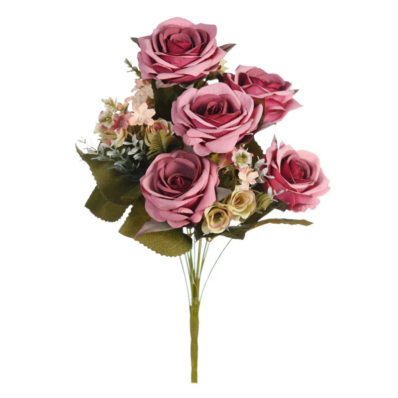 BOUQUET DE ROSAS ARTIFICIAL 50CM