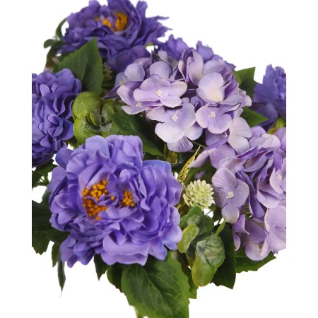 BOUQUET HORTENSIAS Y PEONIAS ARTIFICIAL 56CM