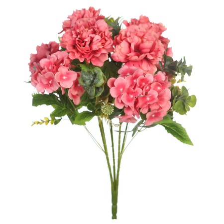 BOUQUET HORTENSIAS Y PEONIAS ARTIFICIAL 56CM