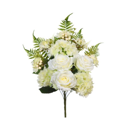 BOUQUET HORTENSIAS Y ROSAS 50CM