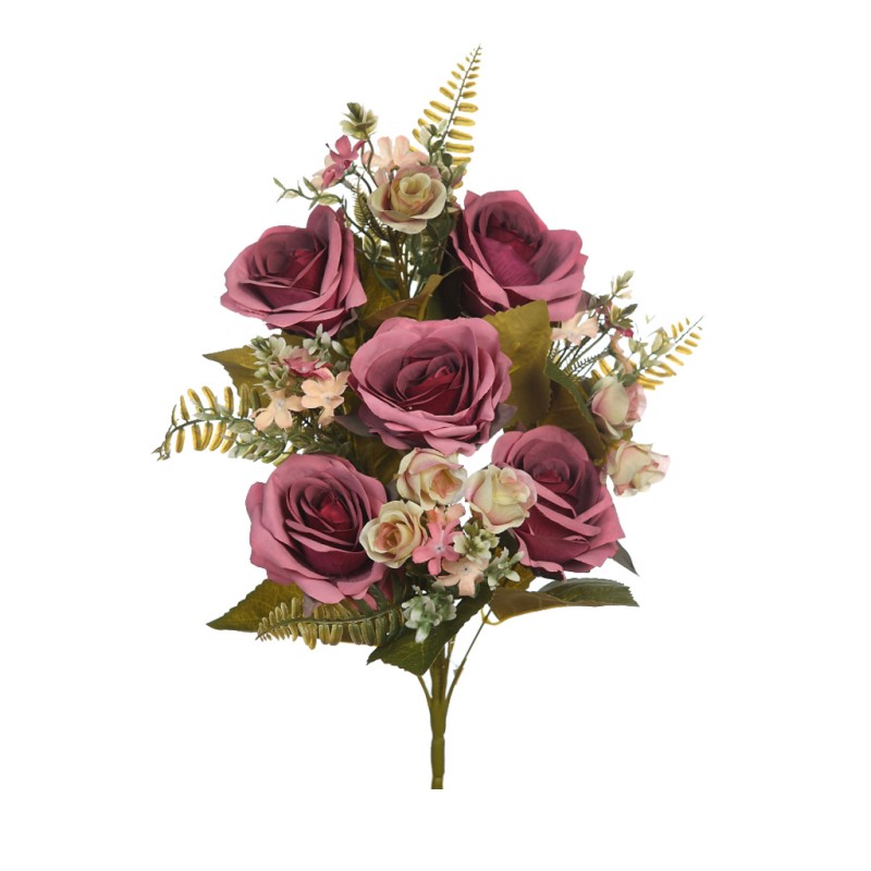 BOUQUET ROSAS ARTIFICIAL 50CM