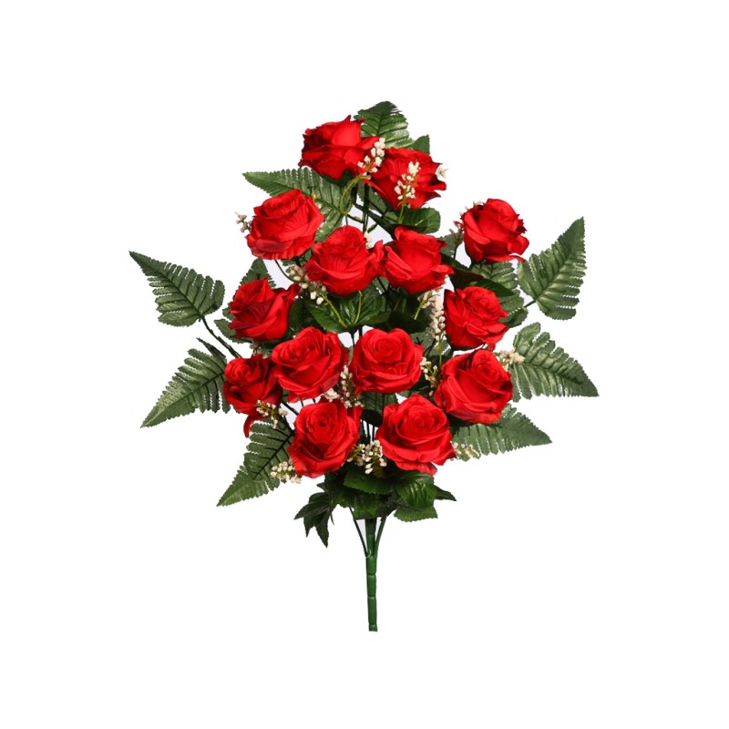 BOUQUET ROSAS ARTIFICIALES 58CM