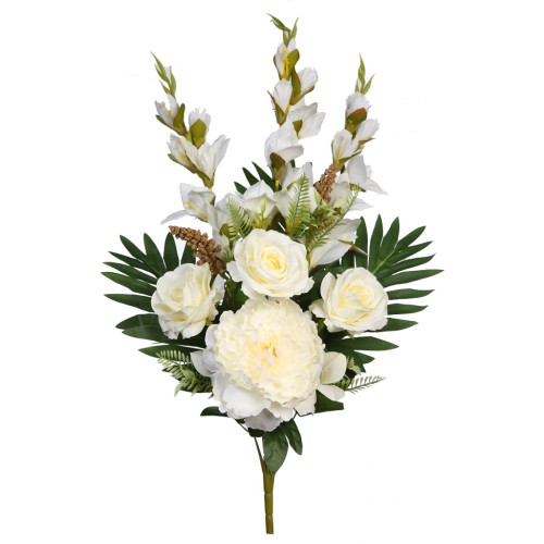 BOUQUET ROSAS PEONIAS Y GLADIOLOS 65CM 2