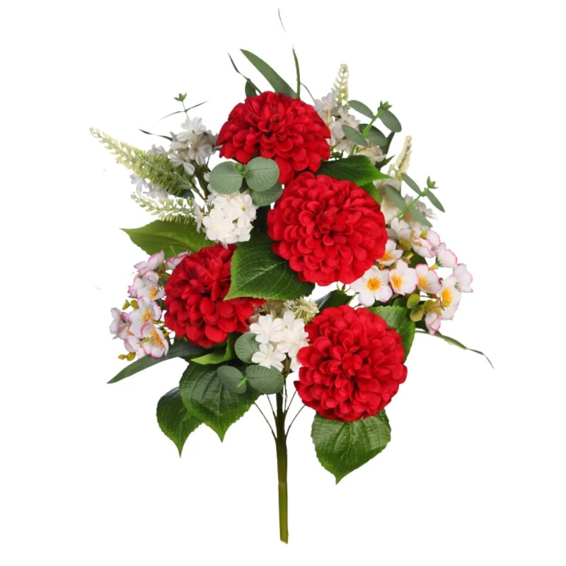 BOUQUET ZINNIA ARTIFICIAL 56CM
