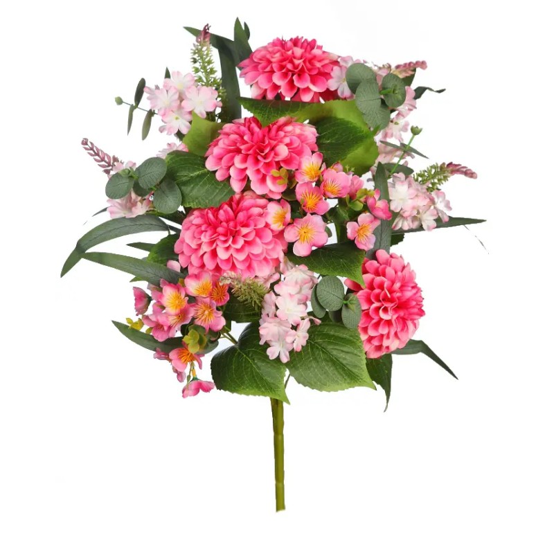 BOUQUET ZINNIA ARTIFICIAL 56CM
