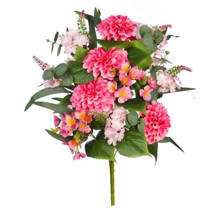 BOUQUET ZINNIA ARTIFICIAL 56CM