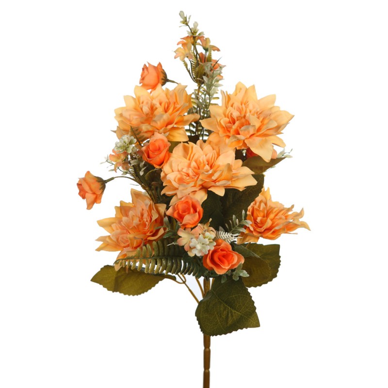 RAMO DALIAS Y ROSITAS ARTIFICIAL 50CM