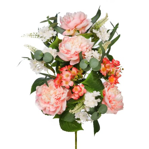 RAMO DE PEONIAS ARTIFICIAL 55CM
