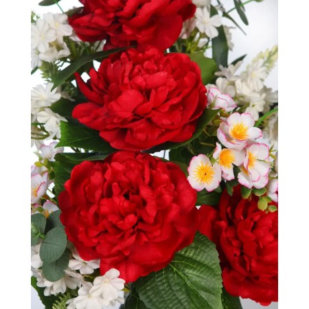RAMO DE PEONIAS ARTIFICIAL 55CM