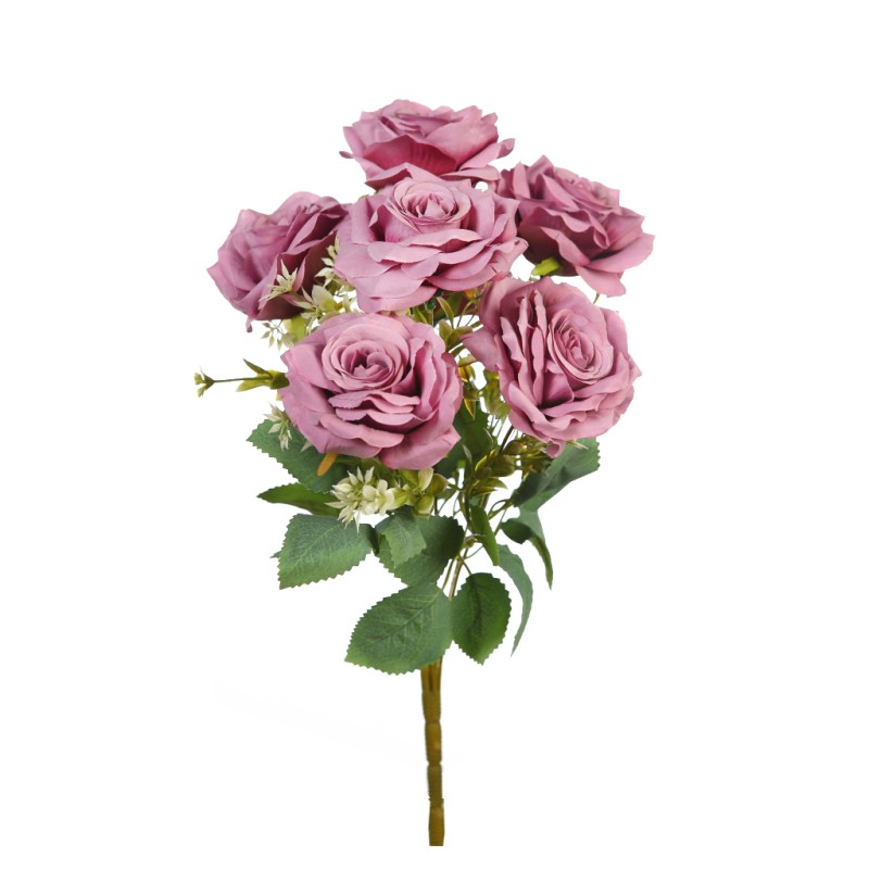 RAMO DE ROSAS ARTIFICIAL 44CM
