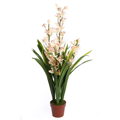 CYMBIDIUM ARTIFICIAL EN MACETA 115CM