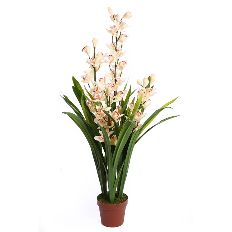 CYMBIDIUM ARTIFICIAL EN MACETA 115CM