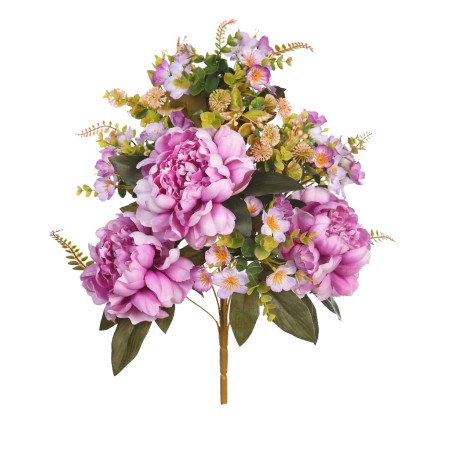 RAMO DE UNA CARA PEONIAS ARTIFICIAL 50CM