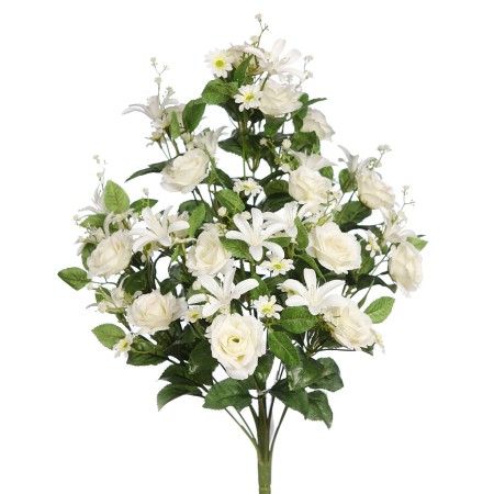 RAMO DE UNA CARA ROSAS 55CM