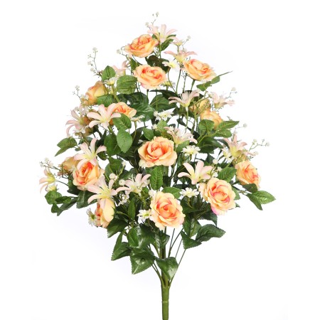 RAMO DE UNA CARA ROSAS 55CM