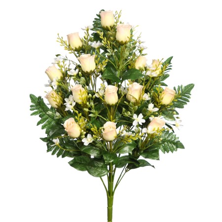 RAMO DE UNA CARA ROSAS ARTIFICIAL 52CM