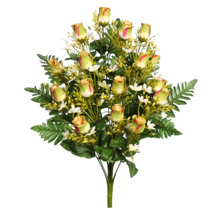 RAMO DE UNA CARA ROSAS ARTIFICIAL 52CM