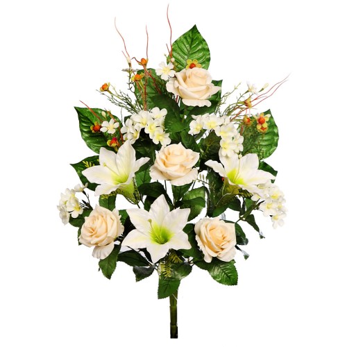RAMO FRONTAL ROSAS Y LILYS 54 CM 2