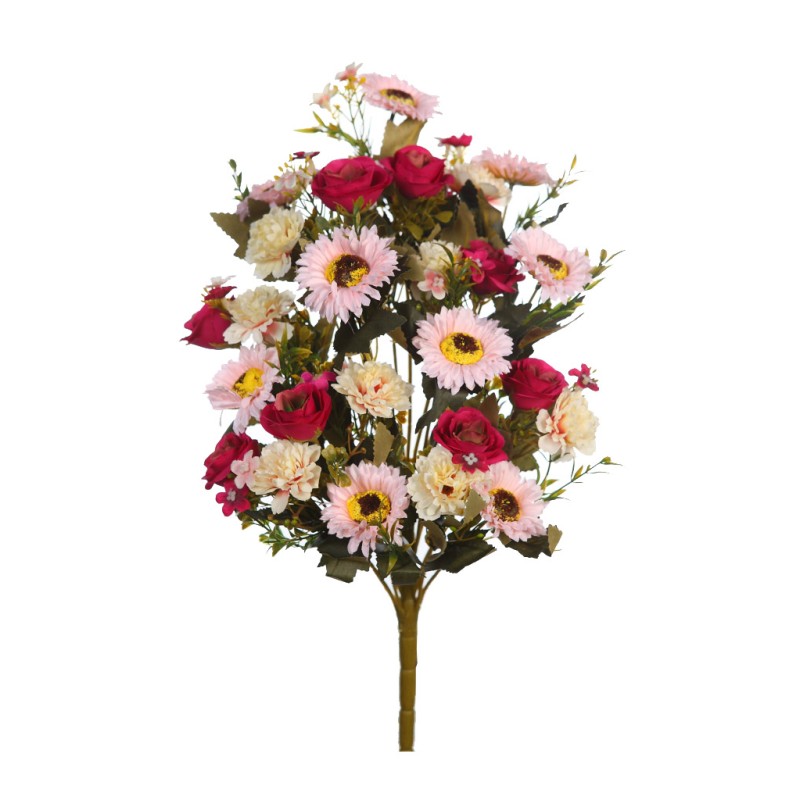 RAMO MARGARITAS Y ROSAS ARTIFICIAL 48CM