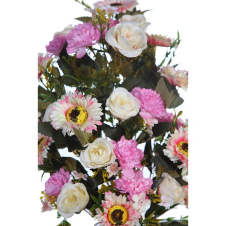 RAMO MARGARITAS Y ROSAS ARTIFICIAL 48CM