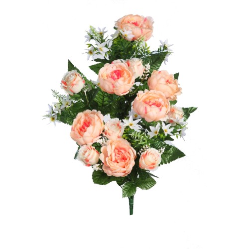 RAMO PEONIAS DE UNA CARA 60CM