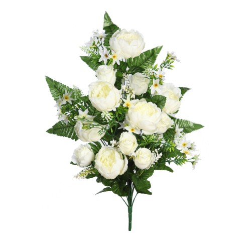 RAMO PEONIAS DE UNA CARA 60CM 2