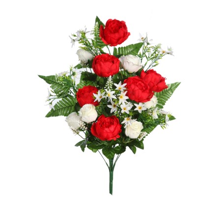 RAMO PEONIAS DE UNA CARA 60CM