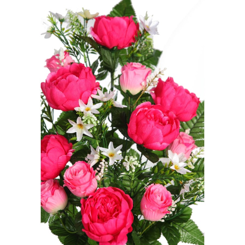 RAMO PEONIAS DE UNA CARA 60CM