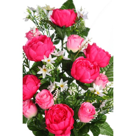 RAMO PEONIAS DE UNA CARA 60CM