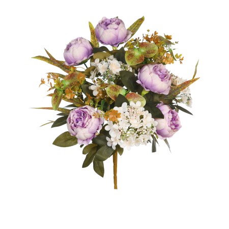 RAMO PEONIAS Y HORTENSIAS ARTIFICIAL 50CM