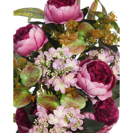 RAMO PEONIAS Y HORTENSIAS ARTIFICIAL 50CM