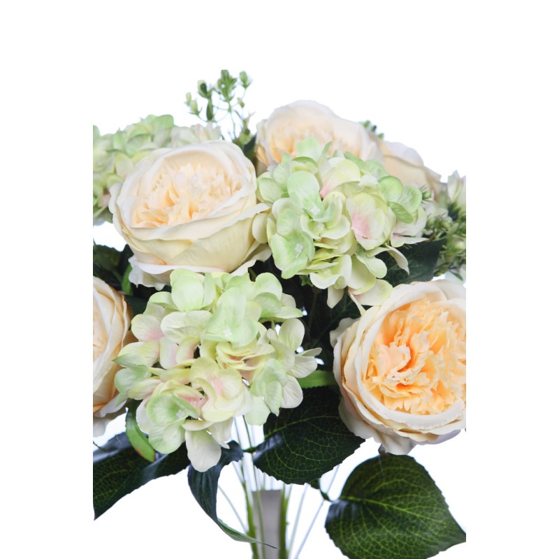 RAMO ROSA CABAGE Y HORTENSIAS 60CM