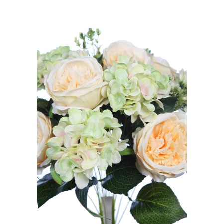 RAMO ROSA CABAGE Y HORTENSIAS 60CM