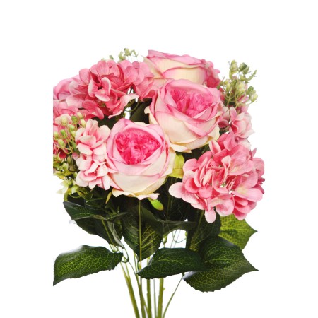 RAMO ROSA CABAGE Y HORTENSIAS 60CM